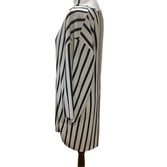 Zara Trafaluc Striped Flowy Shirtdress/Tunic, 3/4 sleeves Sz. Medium - Picture 4 of 5